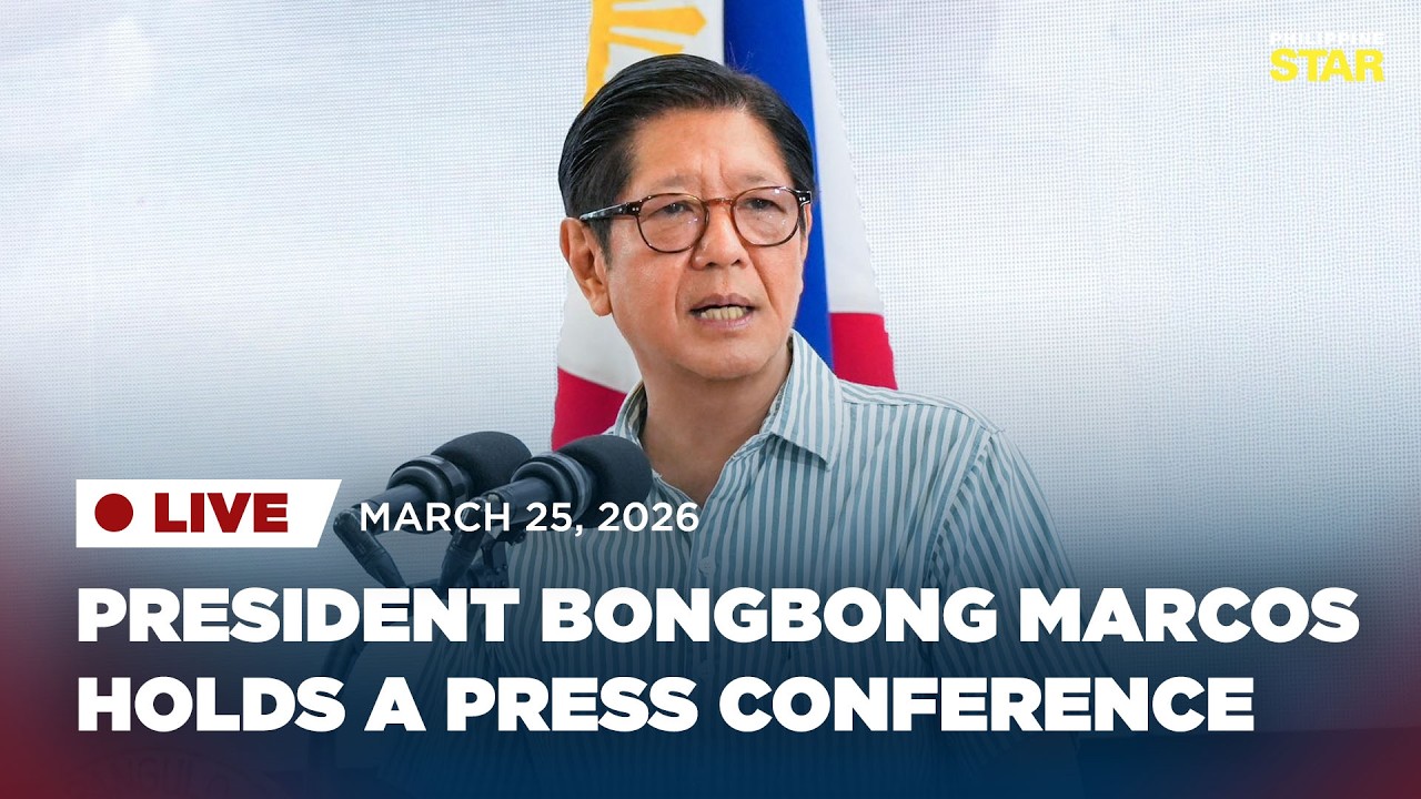 LIVESTREAM: President Bongbong Marcos holds a press conference (March 25, 2026)