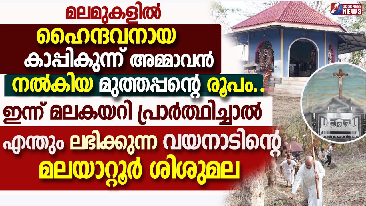 മലമുകളിൽ കാപ്പികുന്ന് അമ്മാവൻ നൽകിയമുത്തപ്പന്റെ രൂപം|KURISHUMALA|SISUMALA|WAYANAD|CHURCH|GOODNESS TV