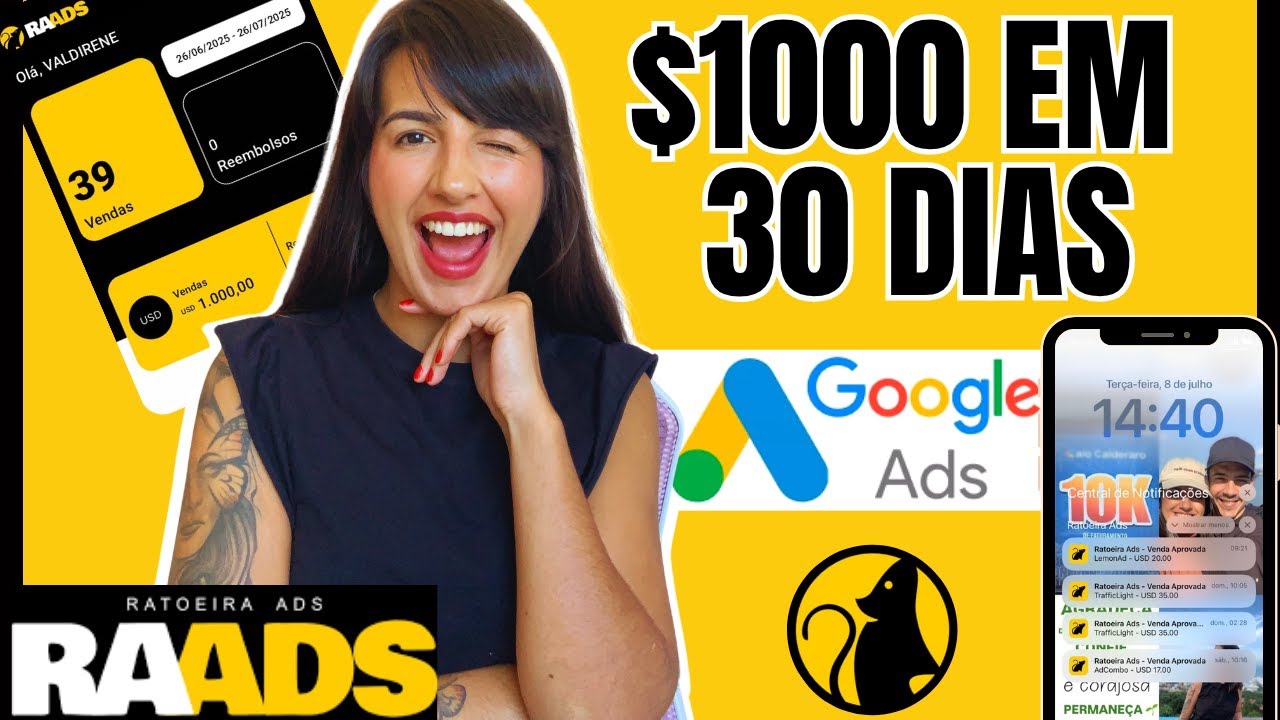 $1.000 Dólares em 30 Dias no Google Ads: Será que A Ratoeira Ads Foi Minha Aliada ou Um Obstáculo?