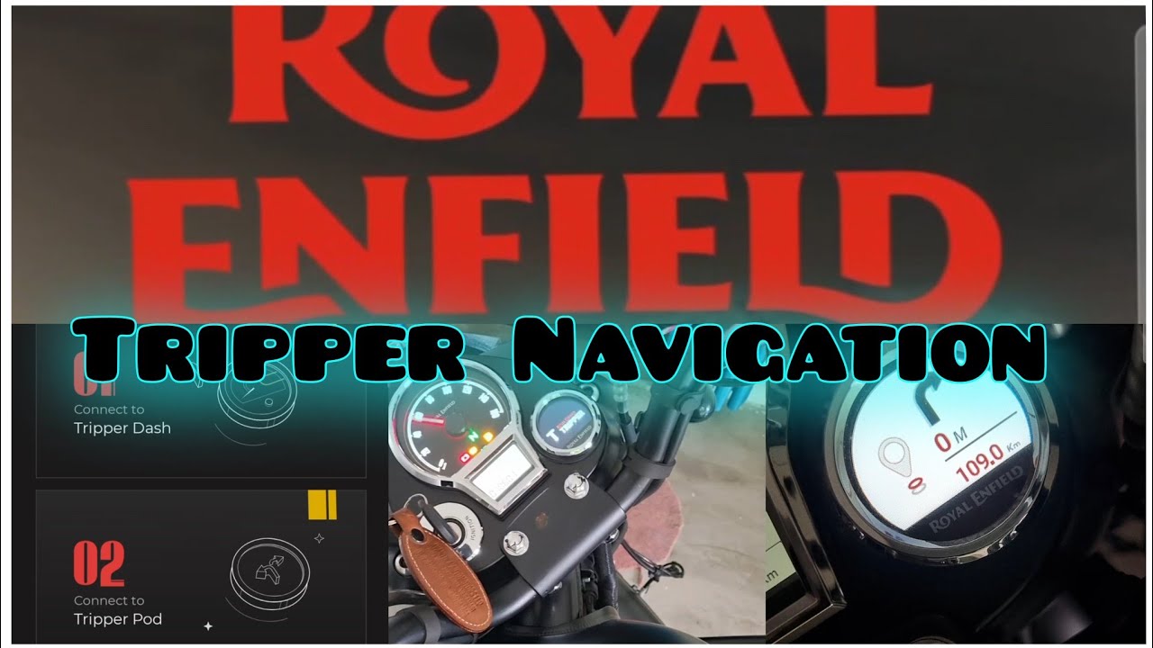 How to use tripper navigation in classic 350 | How to use RE app | Google map in royal enfield 