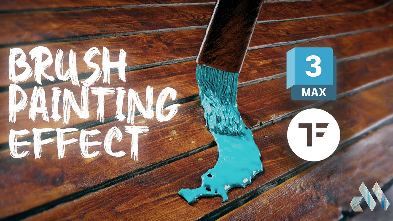 Brush paint effect Tutorial | 3dsmax & tyflow