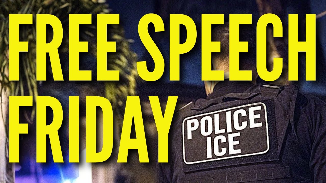 Free Speech Friday: arrested for joining an anti-ICE group chat, Amazon palm scans, Diary of a CEO