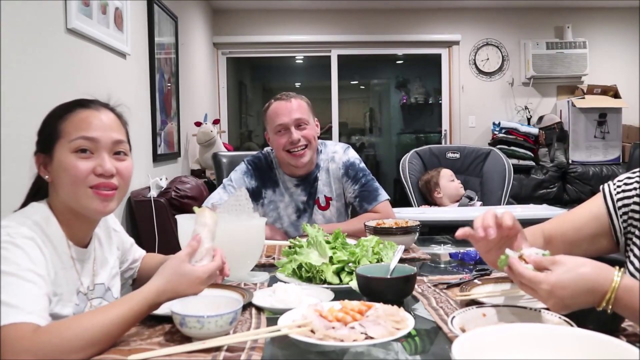 Vlog 346 ll Thịt Heo Cuốn Bánh Tráng Tại Nhà Ở Mỹ, ĐậM Đà Bản Sắc Dân Tộc