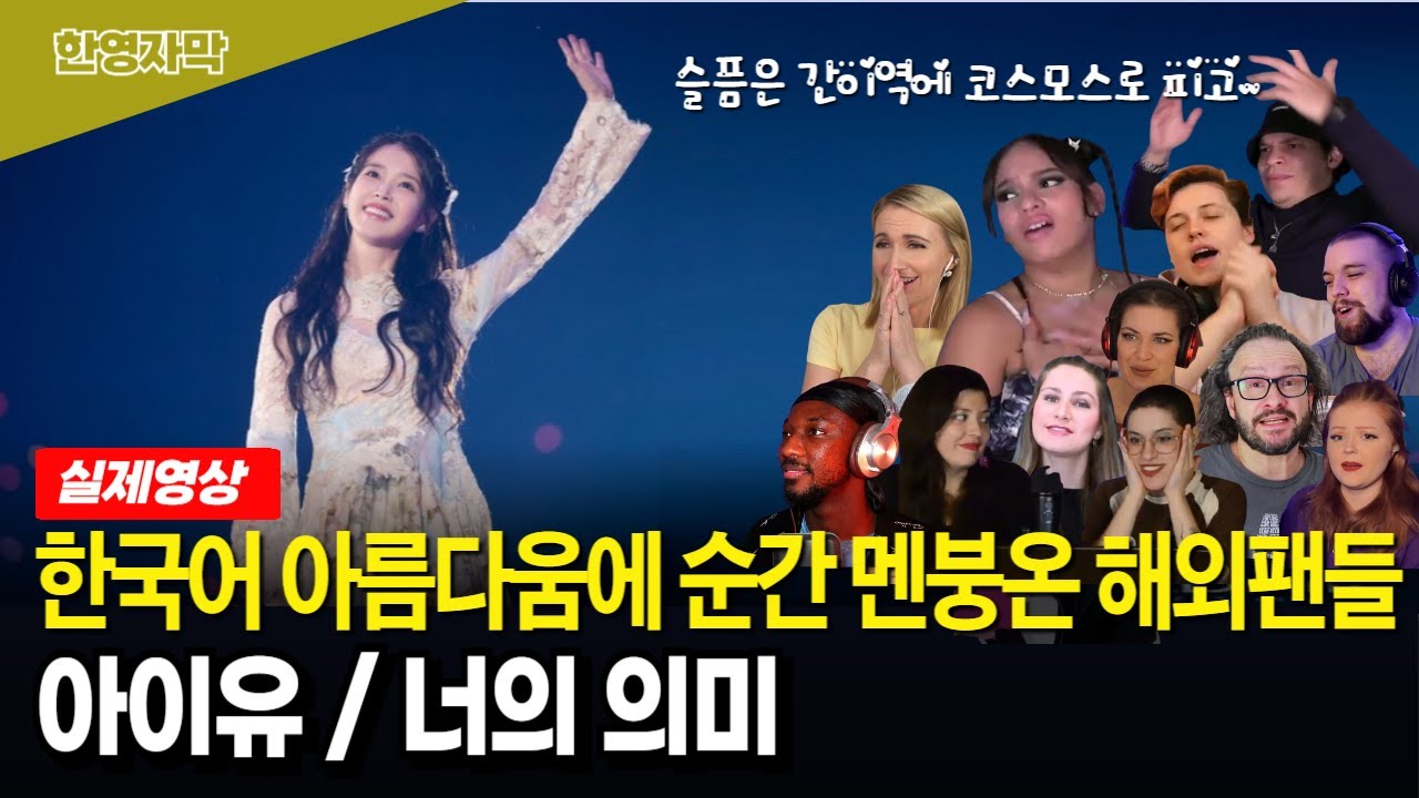[해외반응] 아이유 ‘너의 의미’ 재미있는 해외반응 모음 | 한국인에게도 심오한 내용의 가사.. 외국인 반응은?