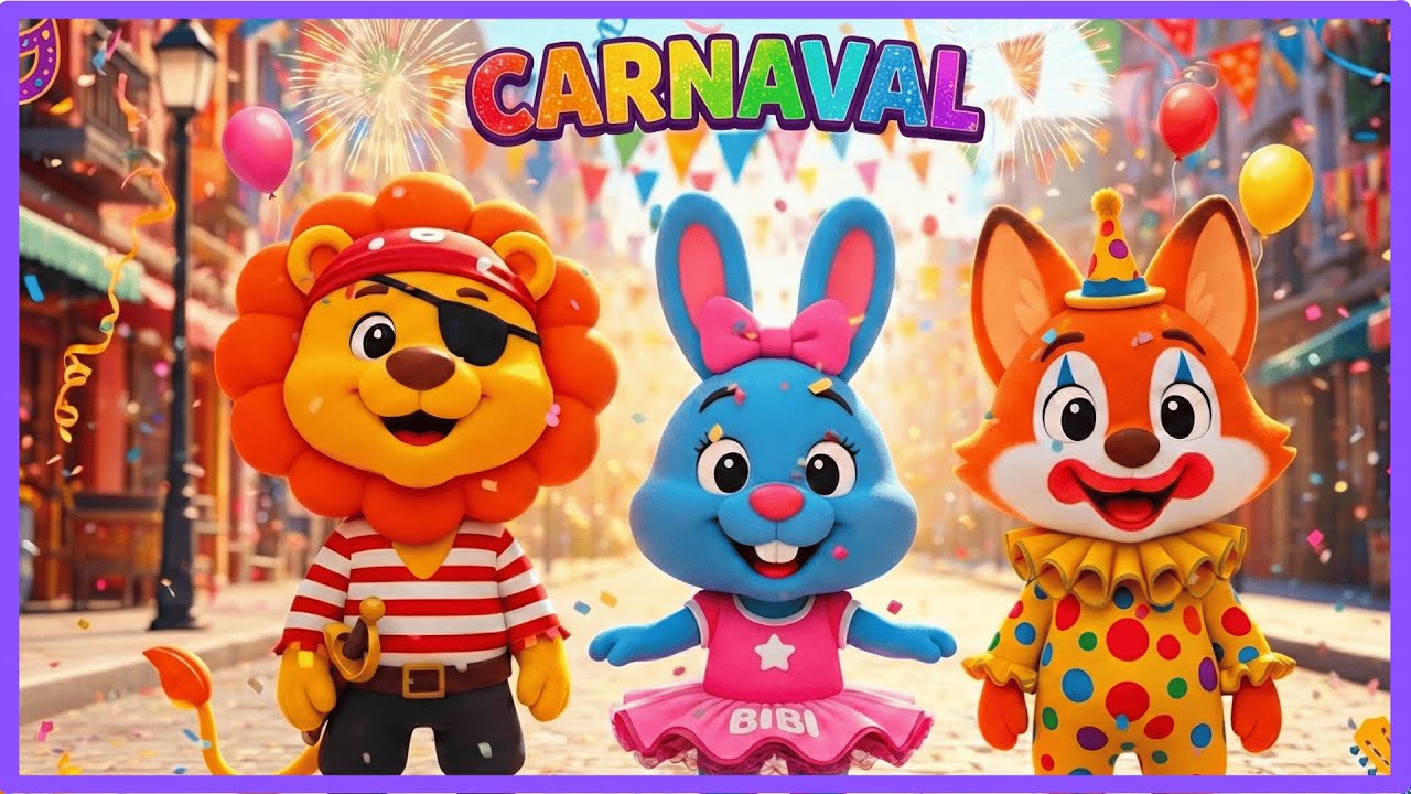 Música de Carnaval Infantil | Aquarela Tons - Dança e Diversão para Crianças