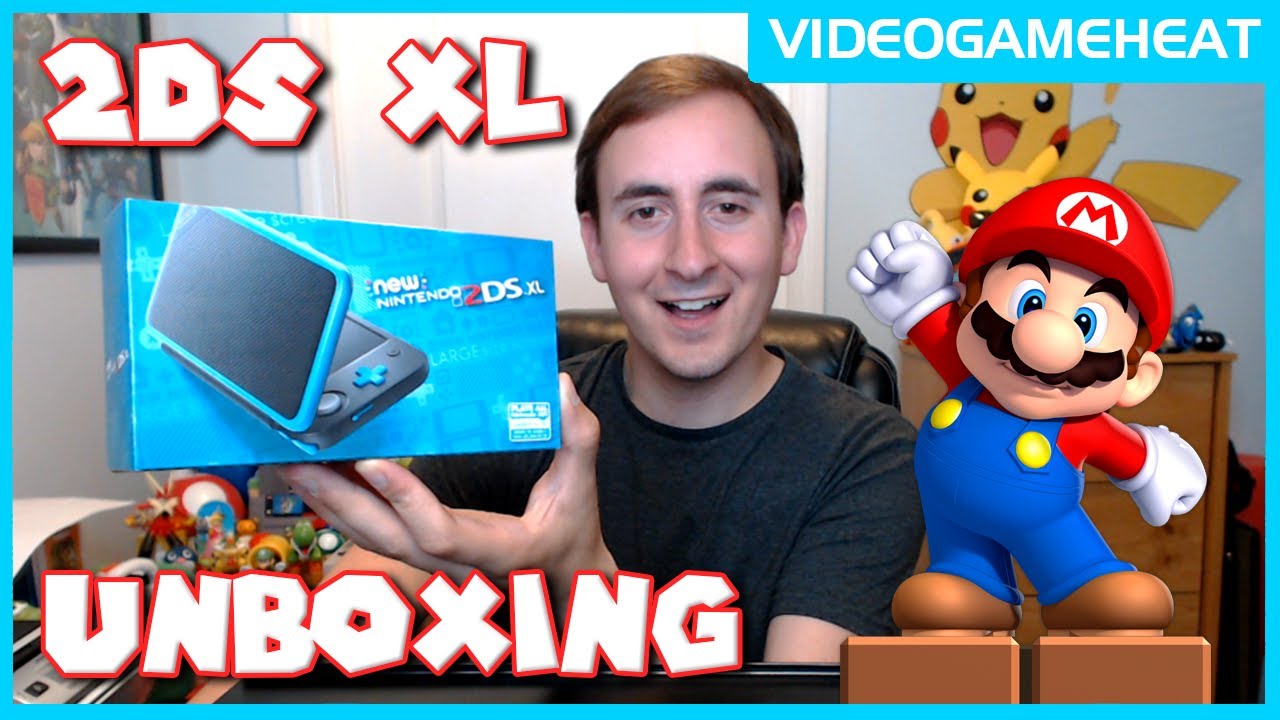 New NINTENDO 2DS XL UNBOXING & REACTION | Reviewing Hardware | Comparison With Original 3DS