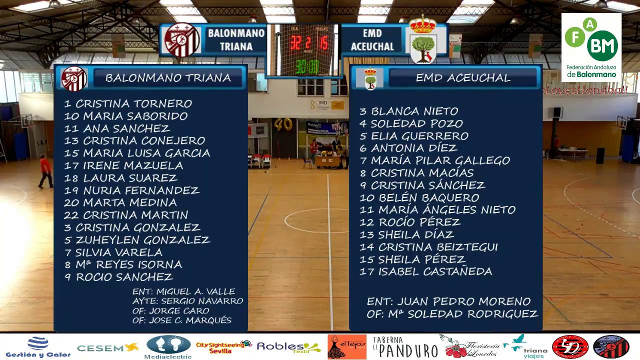 Balonmano Triana vs BM Aceuchal. Fase de Ascenso Plata Femenina
