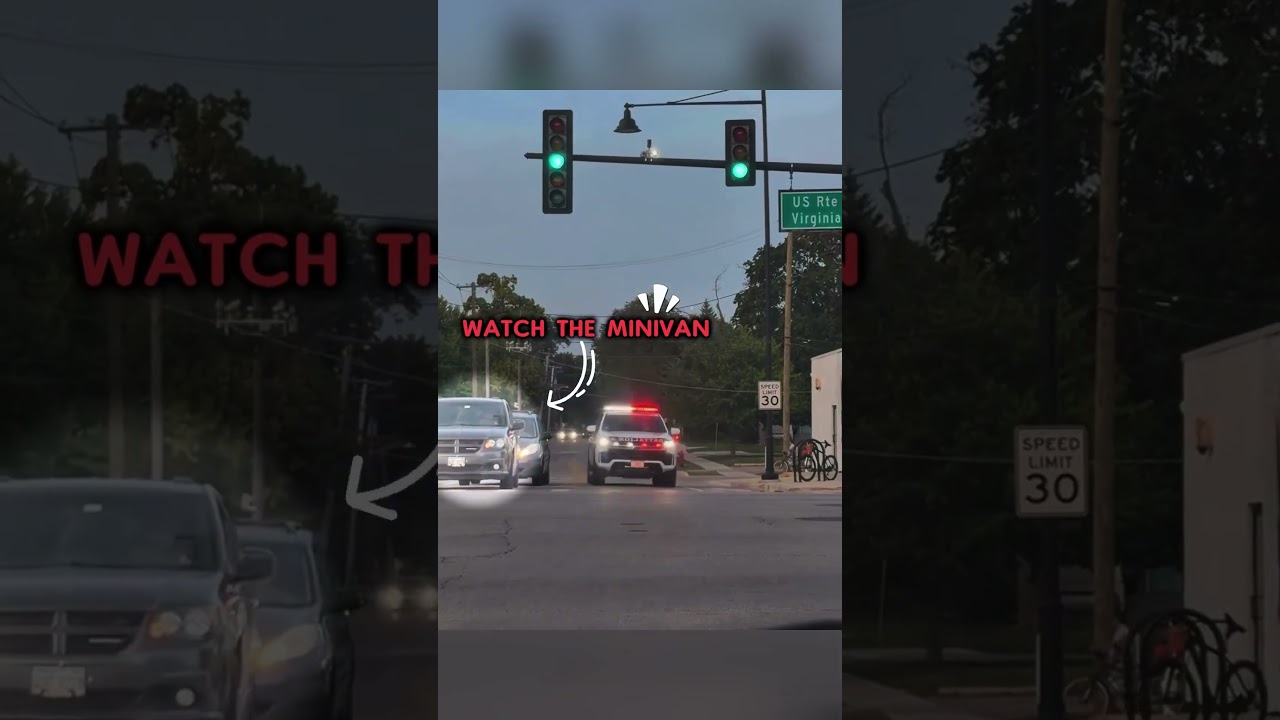Minivan Cuts Off A Fire Chief... #shorts