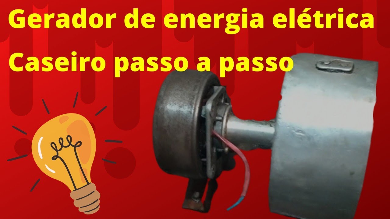 projeto gerador de energia caseiro ,passo a passo com sucata.