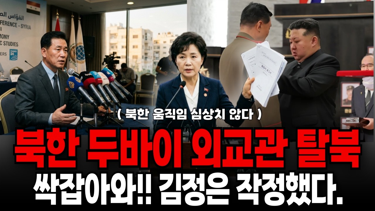 북한 두바이(UAE) 외교차관 일가족 탈북! 국정원의 도움으로 영화같은 스위스 유학중인 딸과아내 극비리탈북 스토리/탈북민