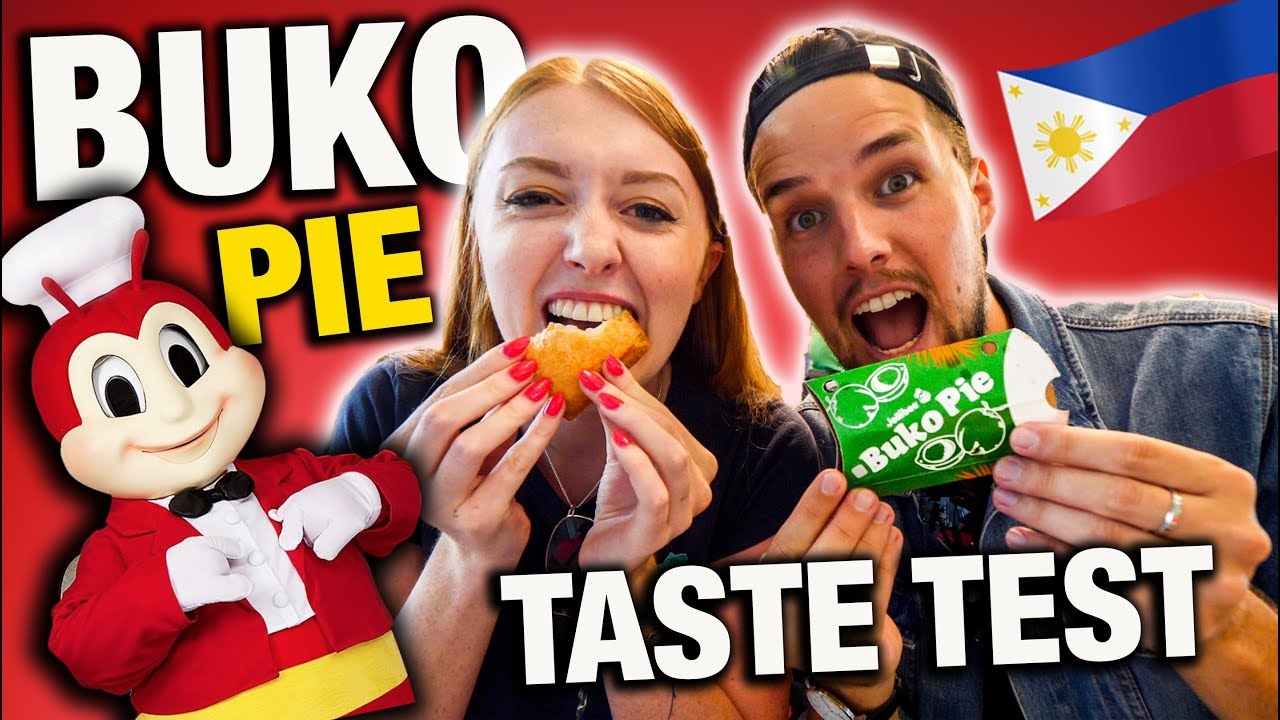 Tasting NEW JOLLIBEE BUKO PIE for FIRST TIME in Manila!