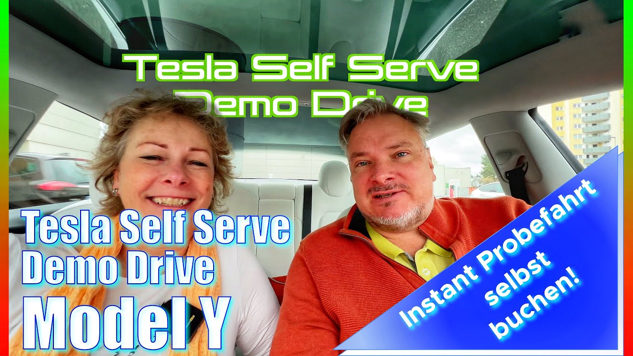 Tesla Self Serve Demo Drive mit dem Tesla Model Y
