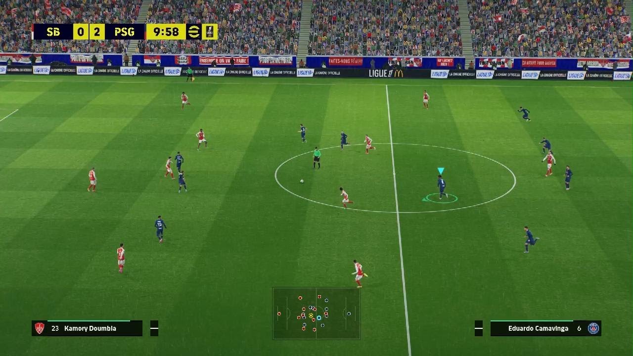 Scoring only with raphinha in eFootball