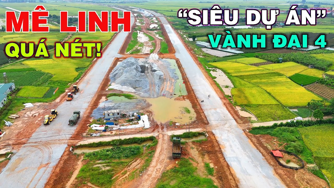 Rất bất ngờ trước tiến độ Vành Đai 4 thủ đô đang thi công ở huyện này || Nhanh nhất trên tuyến