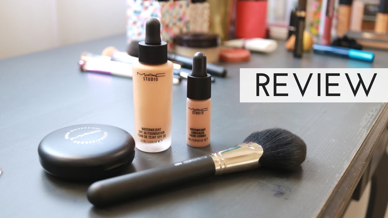 MAC WATERWEIGHT: BASE, CORRECTOR Y POLVO | review y prueba de duración