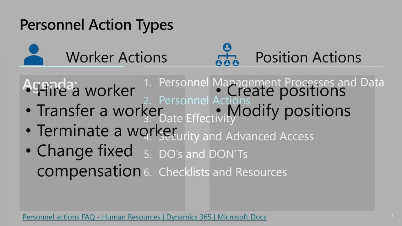 Hire to Retire HR Functional Part 1: Personnel Management d365