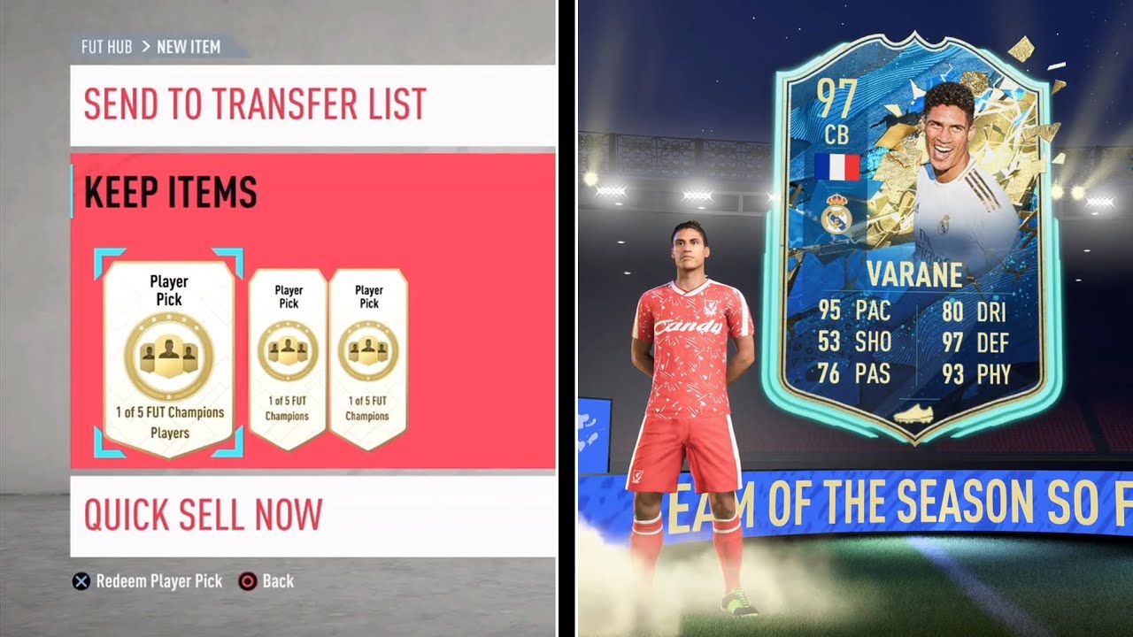 FIFA 20 | OMG I PACKED A TRADEABLE VARANE FROM AN SBC PACK | with La Liga FUT Champ Rewards!