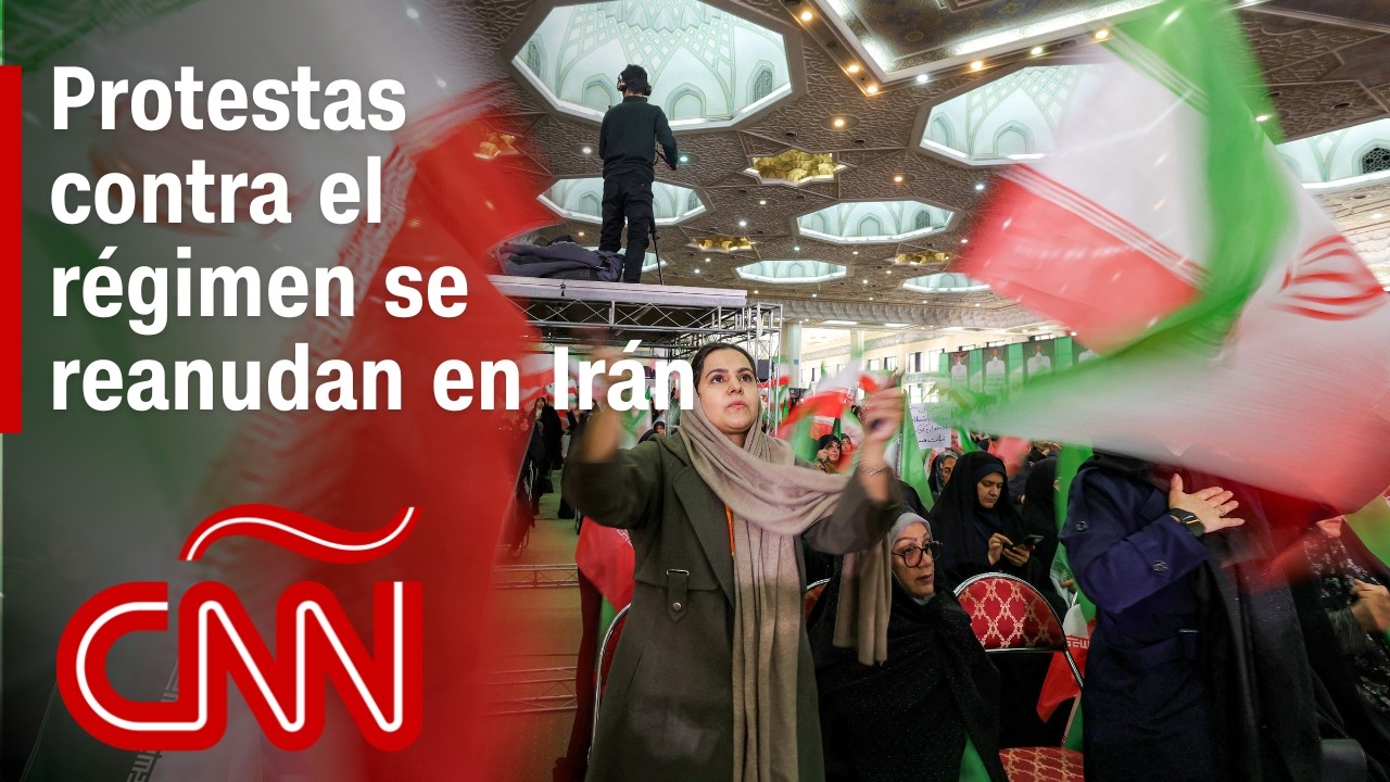 Se reanudan protestas contra el régimen en Irán bajo el acecho de EE.UU.