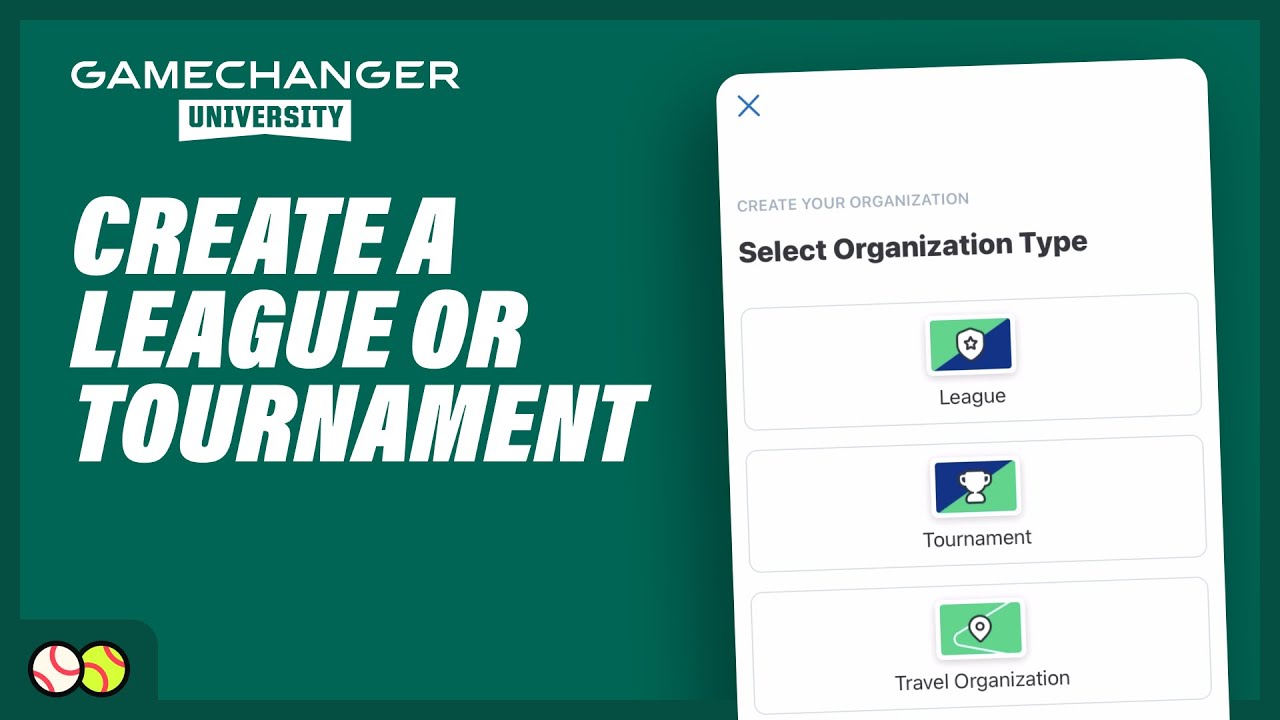 Create a League or Tournament | GameChanger University