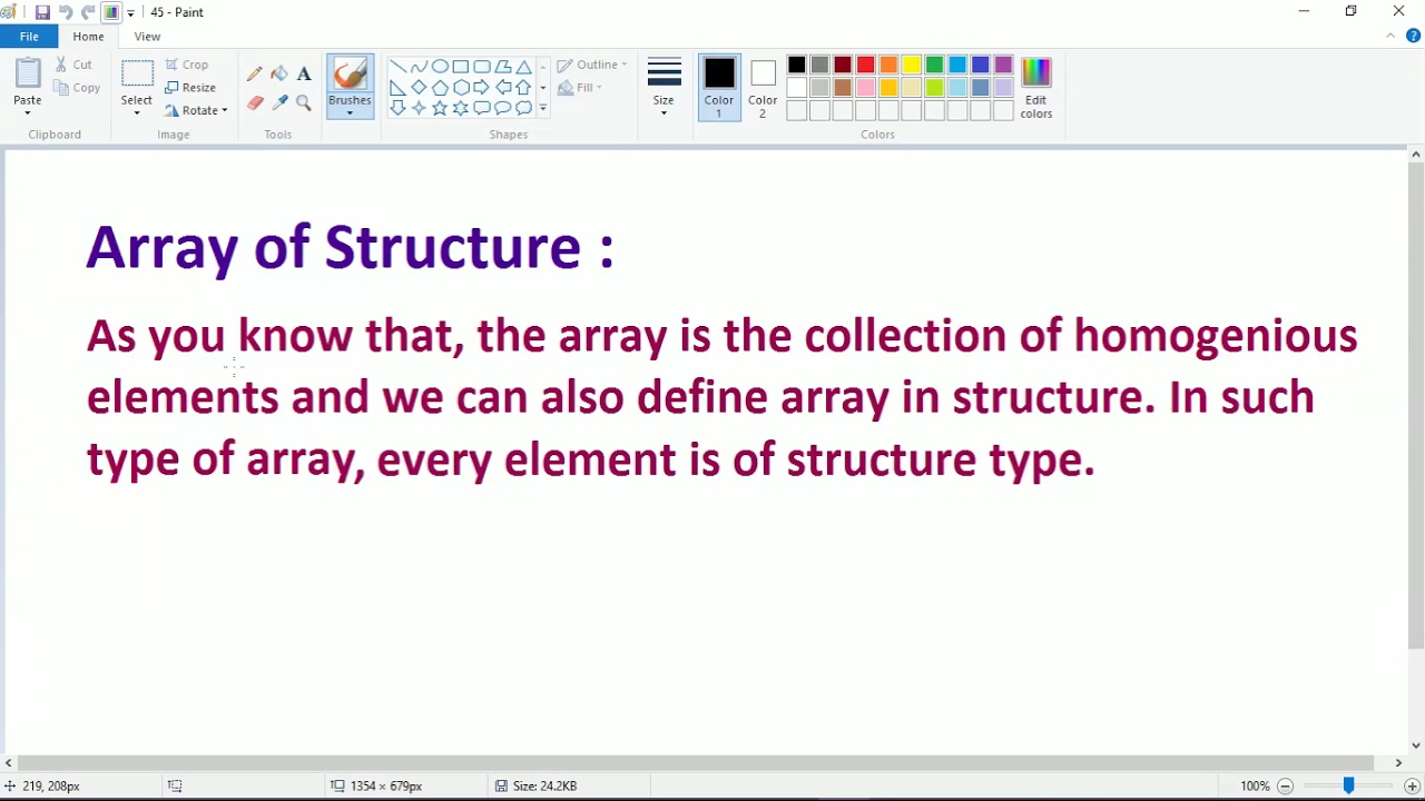 Array of Structure in C (45)
