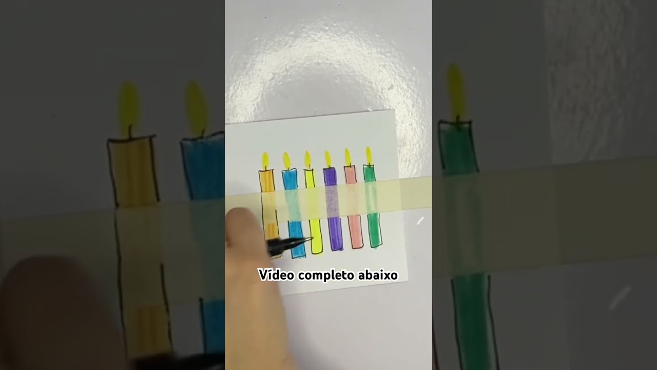 Cart&atilde;o de anivers&aacute;rio em Aquarela🎨 #fa&ccedil;avoc&ecirc;mesmo #diy #tutorial