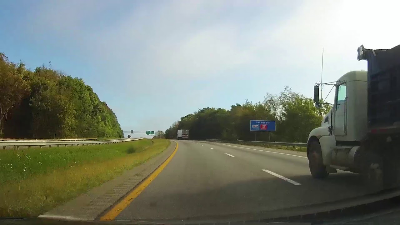 Driving on Interstate 81 in Virginia from Wytheville to Roanoke