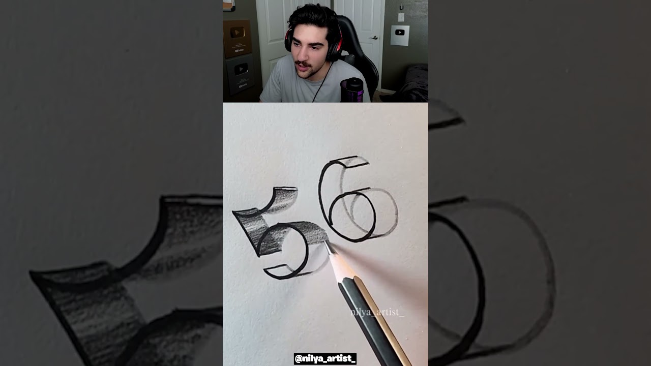 Как рисовать 3D-цифры! 🤯