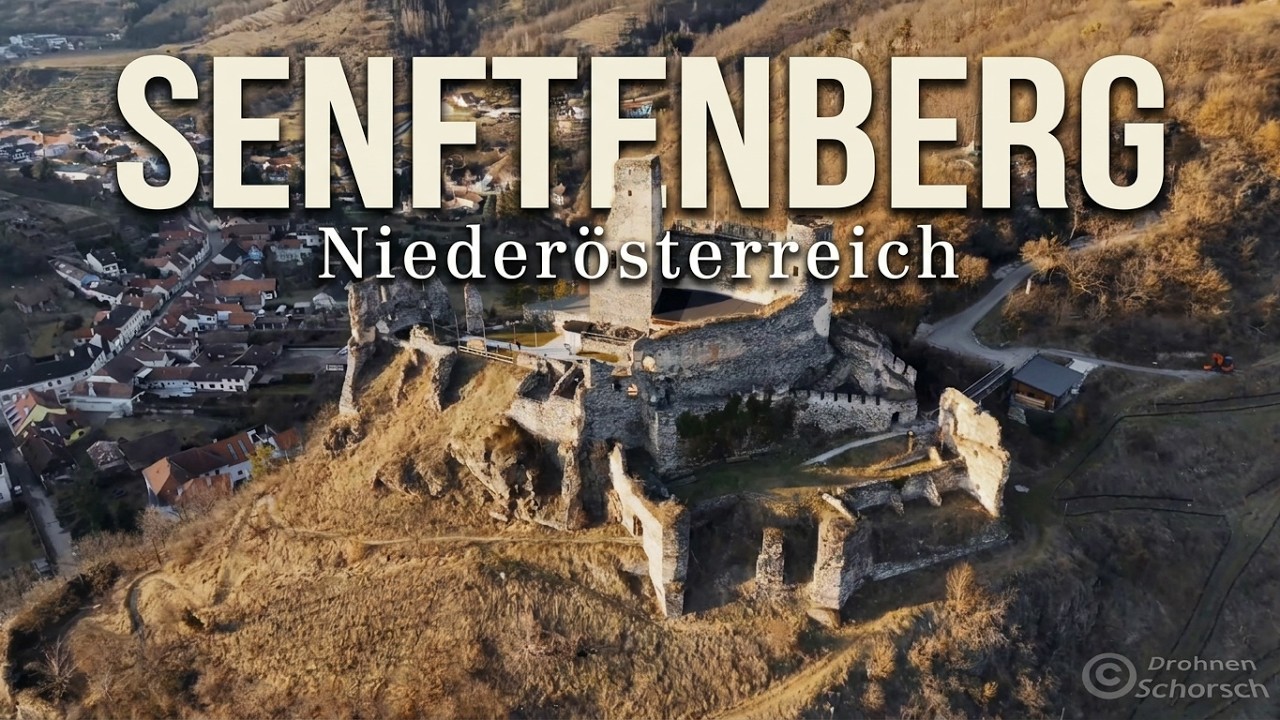 Burgruine Senftenberg - 4k Luftaufnahmen einer längst vergangen Zeit | Dji Mini 4 - Drohnenaufnahme