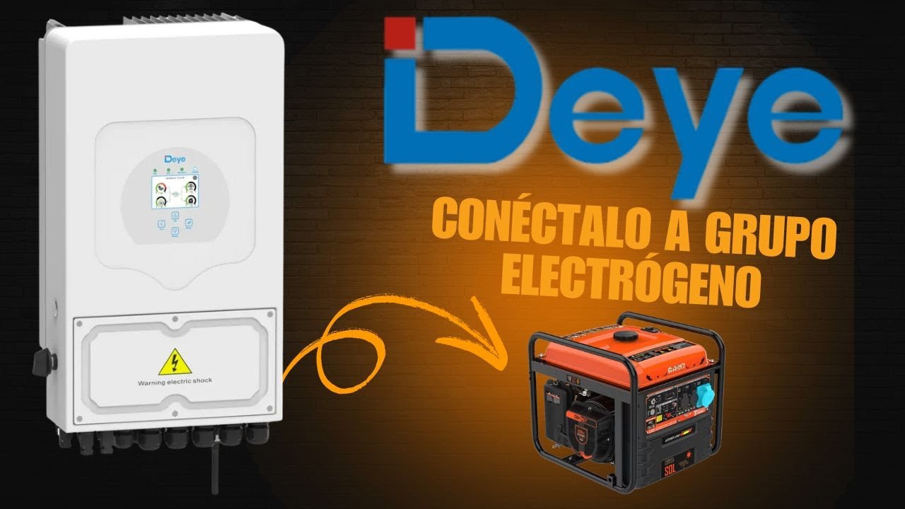 Así se conecta un generador a un inversor Deye aislado (BIEN) | Tutorial Completo