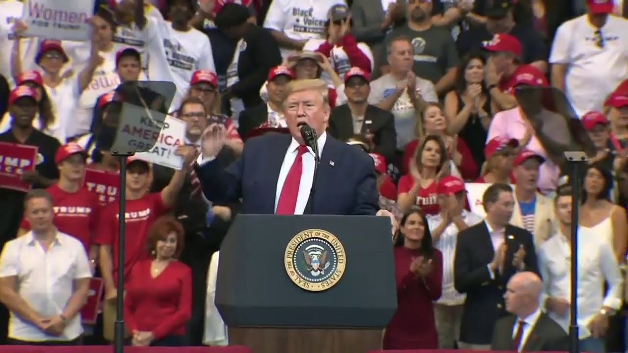 President Trump holds 'homecoming' rally at BB&T Center in Sunrise