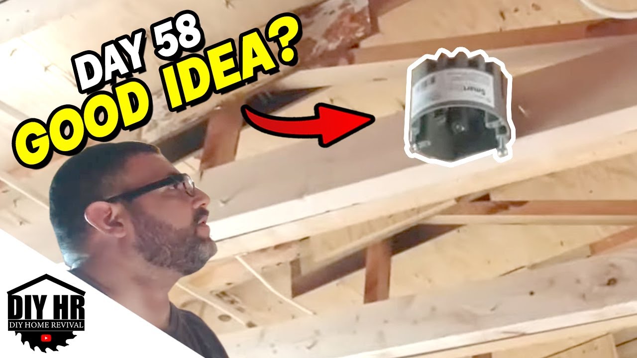 Installing smart boxes for ceiling fans: Day 58 DIY mobile home renovation journey