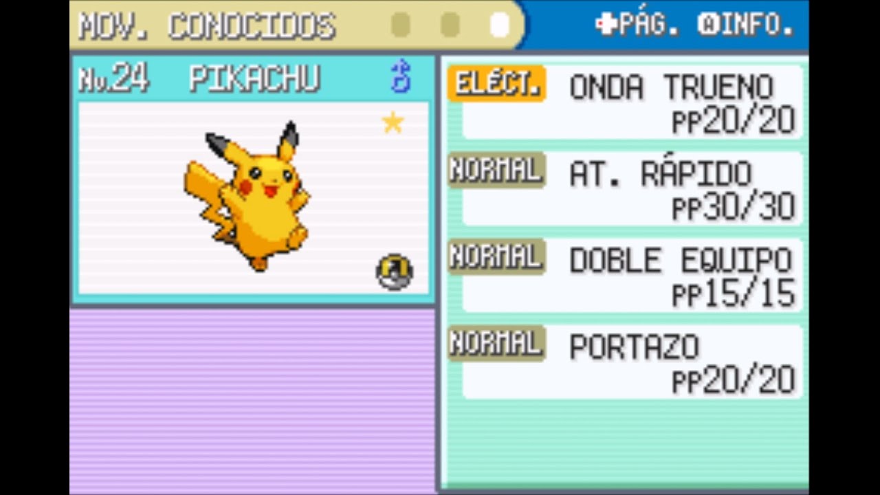 Cómo tener a Pikachu⚡shiny (FACIL) en Pokémon rojo fuego Y VERDE HOJA