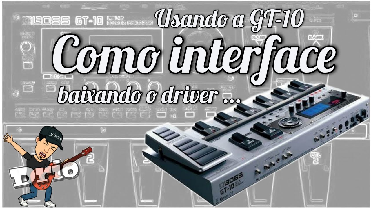 PEDALEIRA BOSS GT-10 INTERFACE 2020