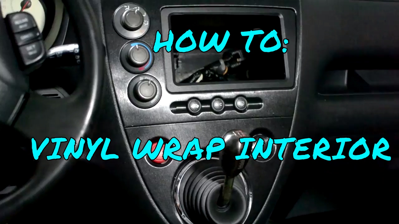 DIY - Vinyl wrap Interior pieces - Honda Civic Si EP3
