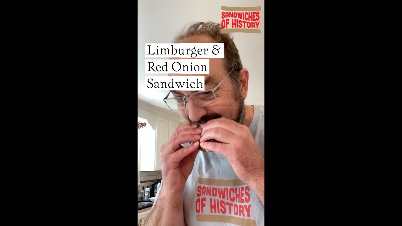 Limburger Cheese & Red Onion Sandwich on Sandwiches of History
