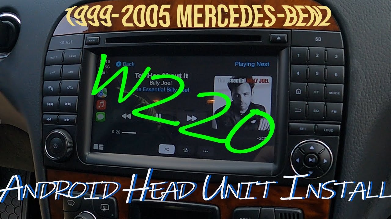 Замена магнитолы Mercedes-Benz S500 (W220) 1999-2005 гг.