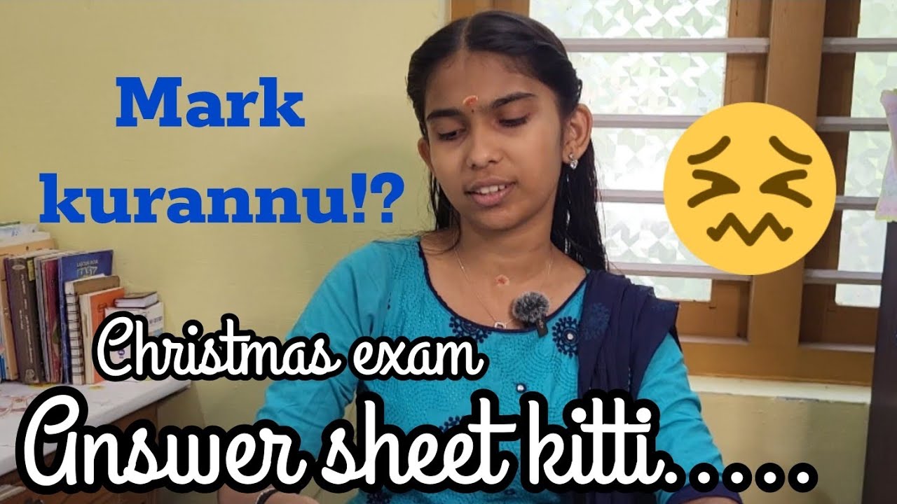 My answer sheet|Christmas exam 😭😭😭#answer #answersheet #reveal #exam #result #plustwo #trending 