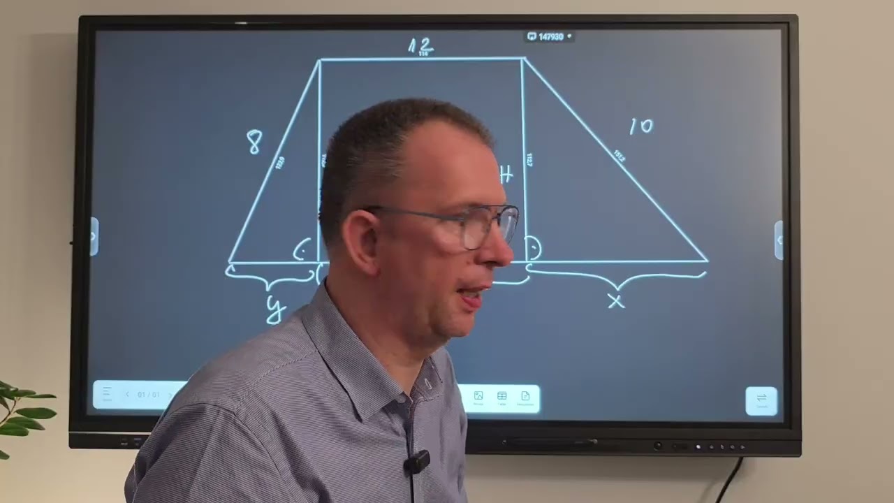 Na gorąco omówienie zadania z trapezem, które zdaniem rady matematyków sprawiło dużo problemow. 