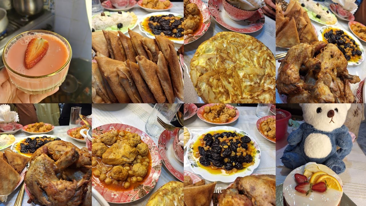 عرضة بالطبع 🌸بديت بالطعام 🌙شطيطحة دجاج 🐔 فريت اوملات 😜كملتها ببراد اتاي 🫖🍽️
