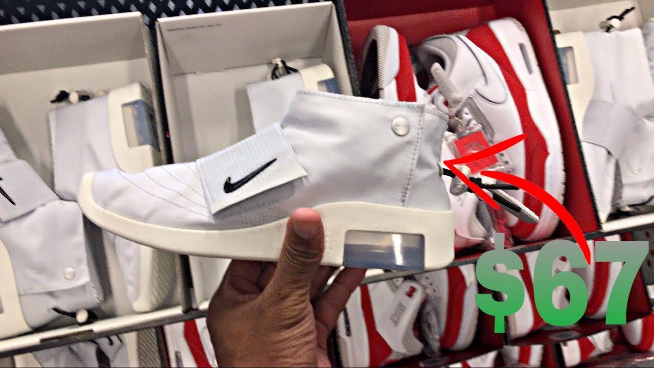 Early visit to a Nike Clearance Store