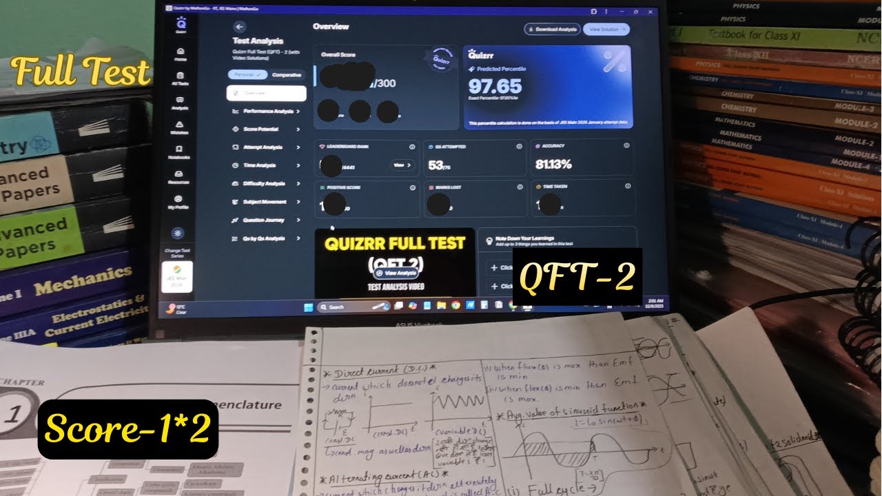 Full Test Mock Test in Mathongo🔥📈| QFT-2 | JEE 2026