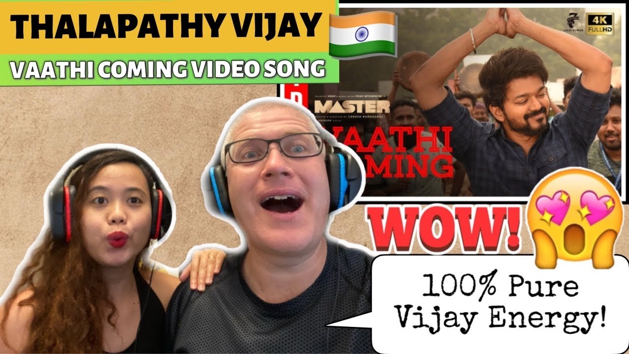 Vaathi Coming Video Song Reaction | Thalapathy Vijay | REACTION! 100% VIJAY PURE ENERGY!🇮🇳