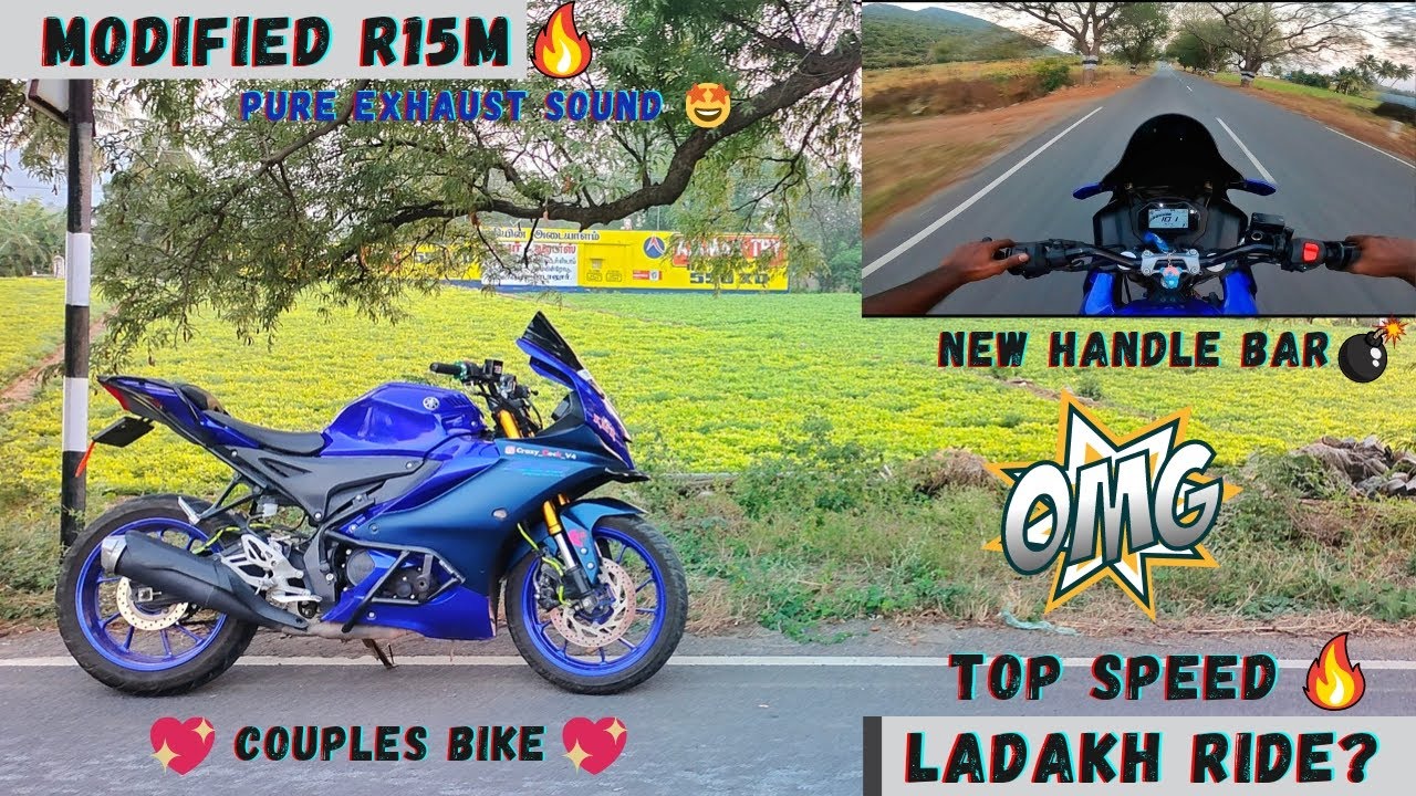 Fully Modified R15M⚡/New Handle Bar For Ladakh Ride😻/30k Worth Modification🤯/Cornering Madness🥵/R15👿
