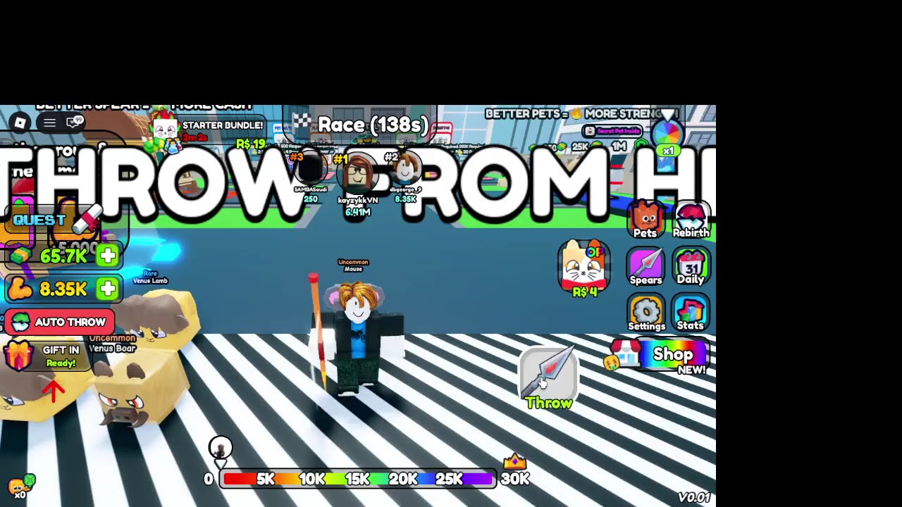 Spear training Roblox