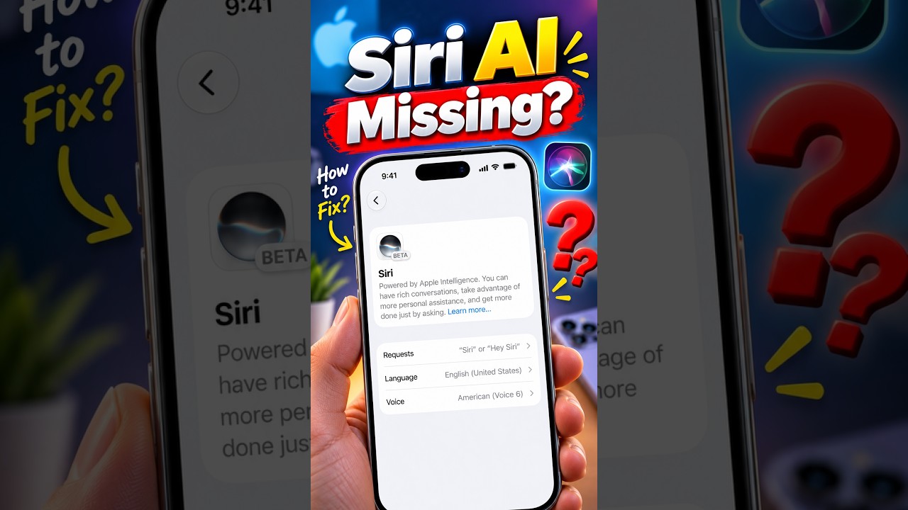 Не отображается Siri AI? Попробуйте это исправить!