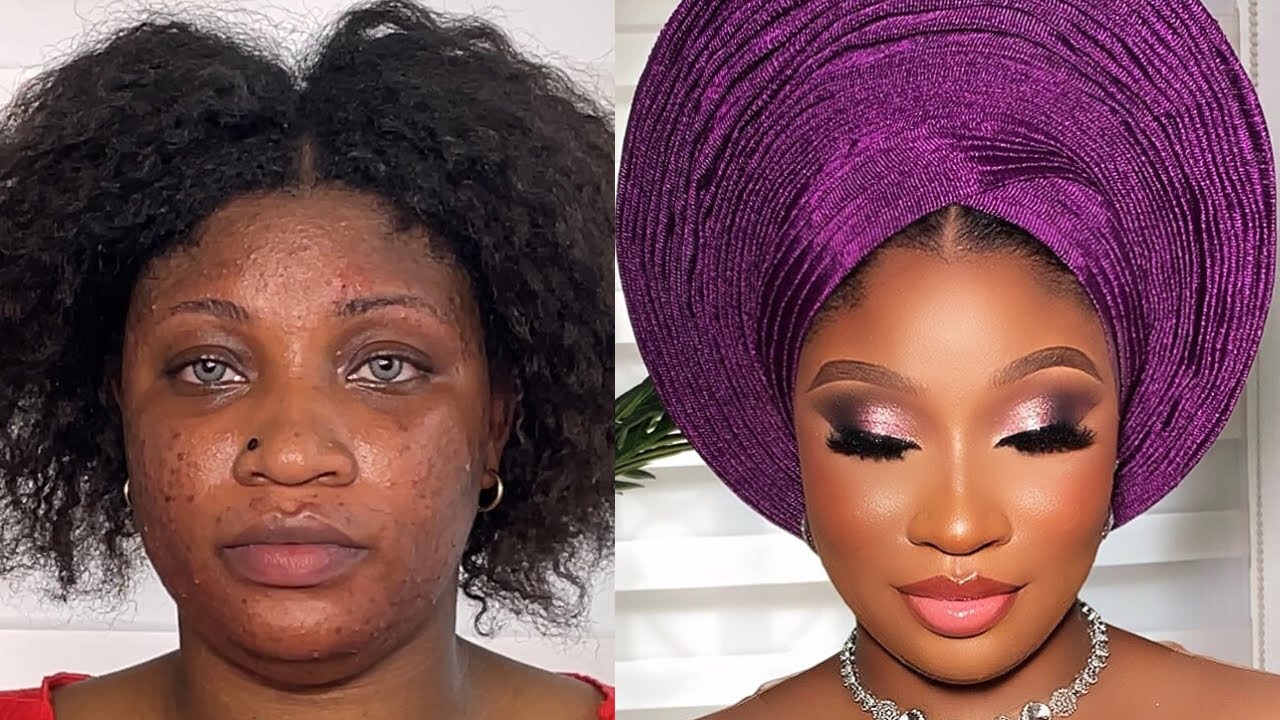 BRIDAL MAKEUP TRANSFORMATION ON A TEXTURED SKIN FT TCREATESS GELE