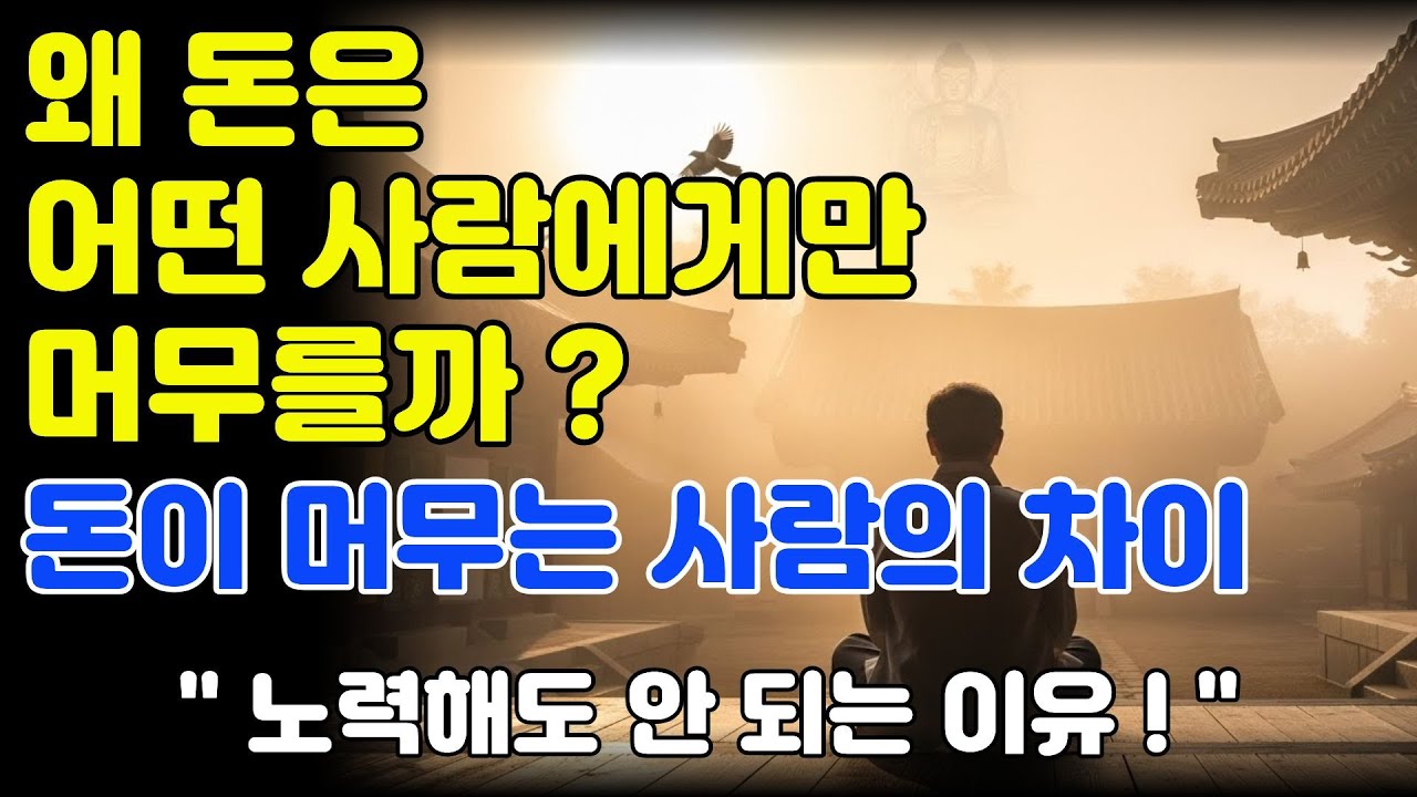 재물이 머무는 사람의 공통점,부처님이 남긴 부의 지혜