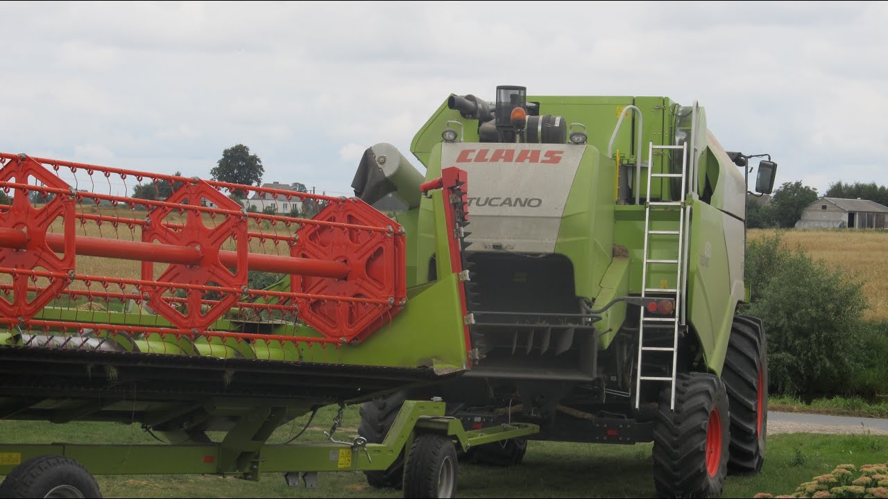CLAAS Laser Pilot, Żniwa 2012, Niewieścin, CLAAS TUCANO 430 APS, Laser Pilot