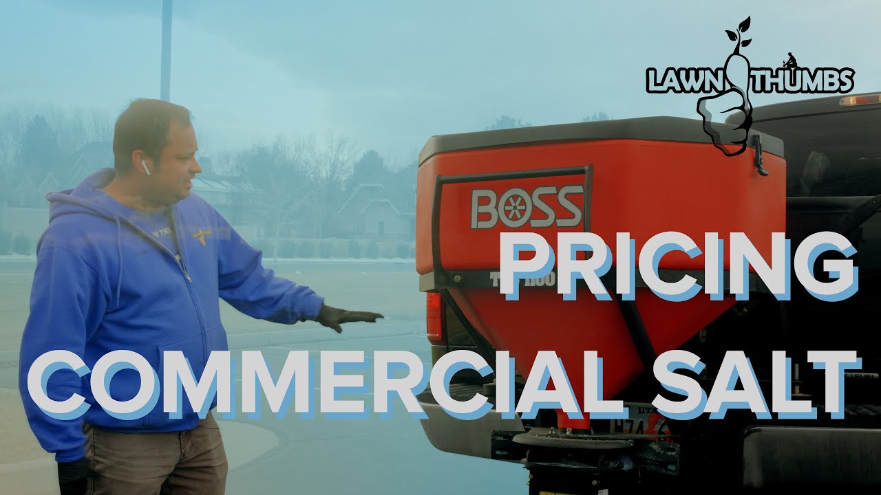 Как оценить коммерческую снежную соль | Lawn Thumbs Price Like A Pro