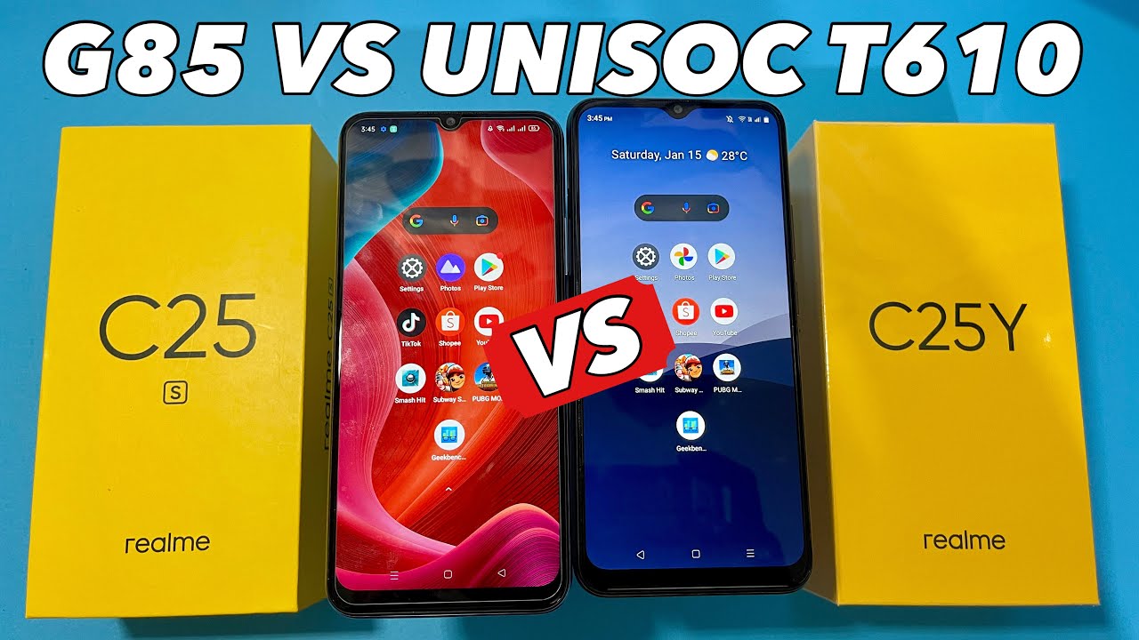Realme C25y VS C25s - Speed and Specs Comparison